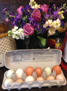 Beautiful, fresh eggs from spoiled rotten chickens.