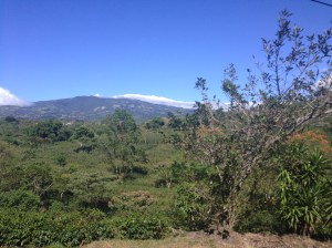 Volcanos in the distance