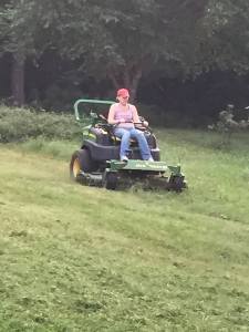 mowing